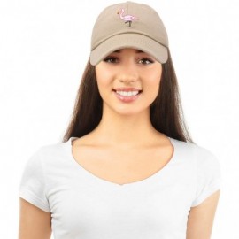 Baseball Caps Flamingo Hat Women's Baseball Cap - Khaki - CJ18M5ARH8C $11.59