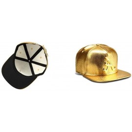 Baseball Caps 18K Gold Plated VIP/A/Dollar Grain Baseball Cap Men Women Adjustable Strapback - A/Gold - C318UU4KRH8 $19.17