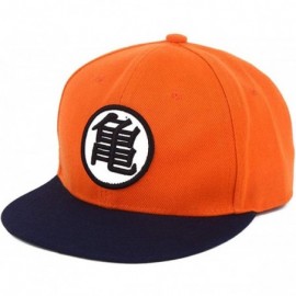 Skullies & Beanies Anime Dragon Ball Z Baseball Cap Canvas Snapback Cap Hip-Hop Flat Hat - Orange - CA18E69SR34 $7.97