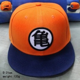 Skullies & Beanies Anime Dragon Ball Z Baseball Cap Canvas Snapback Cap Hip-Hop Flat Hat - Orange - CA18E69SR34 $7.97