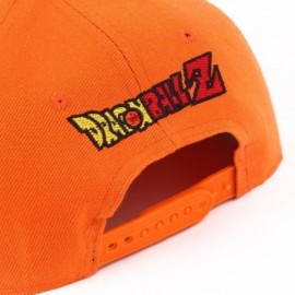 Skullies & Beanies Anime Dragon Ball Z Baseball Cap Canvas Snapback Cap Hip-Hop Flat Hat - Orange - CA18E69SR34 $7.97