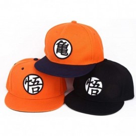 Skullies & Beanies Anime Dragon Ball Z Baseball Cap Canvas Snapback Cap Hip-Hop Flat Hat - Orange - CA18E69SR34 $7.97