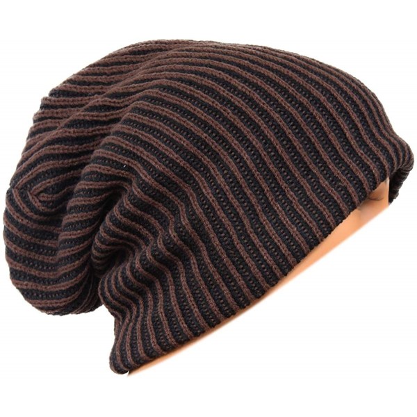 Skullies & Beanies Unisex Beanie Hat Slouchy Knit Cap Skullcap Ribbed Baggy Style 1031 - CB1295VCVP3 $9.75