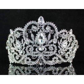 Headbands Victorian Rhinestone Crystal T1505 - Clear - CO11QWBXDBB $27.08