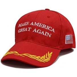 Baseball Caps Make America Great Again Hat [3 Pack]- Donald Trump USA MAGA Cap Adjustable Baseball Hat - Mili Red - CV18R60HQ...