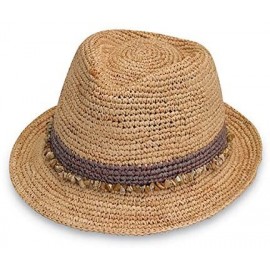 Sun Hats Tahiti Trilby - Two-Toned Sun Hat- Packable- Adjustable- Modern Style- Designed in Australia - Taupe - CD11QGYNPAR $...