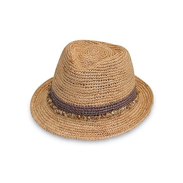 Sun Hats Tahiti Trilby - Two-Toned Sun Hat- Packable- Adjustable- Modern Style- Designed in Australia - Taupe - CD11QGYNPAR $...