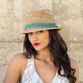 Sun Hats Tahiti Trilby - Two-Toned Sun Hat- Packable- Adjustable- Modern Style- Designed in Australia - Taupe - CD11QGYNPAR $...