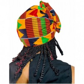 Headbands Ankara Headwrap Long Hair Head Wrap Turban and Scarf Dashiki African Print Kente and Stretch Jersey - C718UUWK6TI $...
