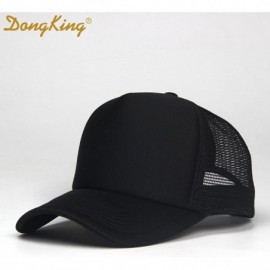 Baseball Caps Trucker Hats for Adult HOLA Beaches Logo Print Snapback Summer Mesh Caps - Full Black - CZ18EEEIOUL $11.77