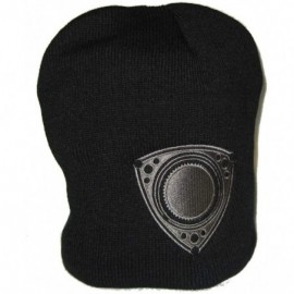 Skullies & Beanies Rotor Beanie - Black with Gray Embroidered Rotor - CW115MV8HLN $14.19