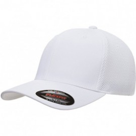 Baseball Caps 3-Pack Premium Original Ultrafibre Mesh Fitted Cap - White - CL127JBZ60D $27.98