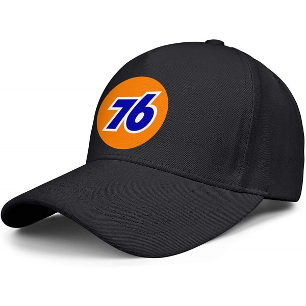Baseball Caps Men/Women Print One Size Oil Logo Gas Station Plain Hat Flat Brim Baseball Cap - Black-71 - CU18WL22K92 $13.91