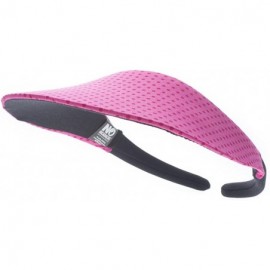 Visors Midsize Print Visor - White Polka Dot on Pomegranate - CC12E3BE4RD $15.98