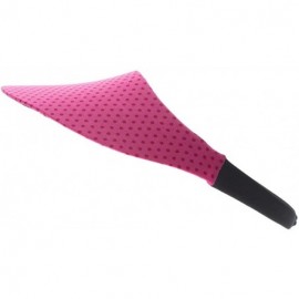 Visors Midsize Print Visor - White Polka Dot on Pomegranate - CC12E3BE4RD $15.98