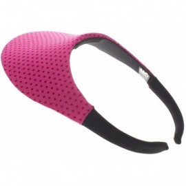 Visors Midsize Print Visor - White Polka Dot on Pomegranate - CC12E3BE4RD $15.98