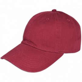 Baseball Caps Cotton Classic Dad Hat Adjustable Plain Cap Polo Style Low Profile Unstructured 1400 - Burgundy - C912O48PASW $...