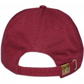 Baseball Caps Cotton Classic Dad Hat Adjustable Plain Cap Polo Style Low Profile Unstructured 1400 - Burgundy - C912O48PASW $...