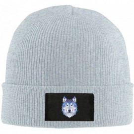 Skullies & Beanies Wolf Animals Winter Warm Knit Hats Skull Caps Soft Cuff Beanie Hat for Men and Women - CZ188Z0WE6R $17.15