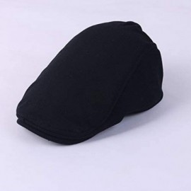 Newsboy Caps Newsboy Ivy Cap-Traditional Solid Cotton Herringbone Flat Hat for Women & Men & Boys & Girls - CZ18NLUYASI $12.81