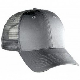 Baseball Caps Cotton Twill Low Profile Style Mesh Back Caps - Gray - CL17YE9RGOO $13.47