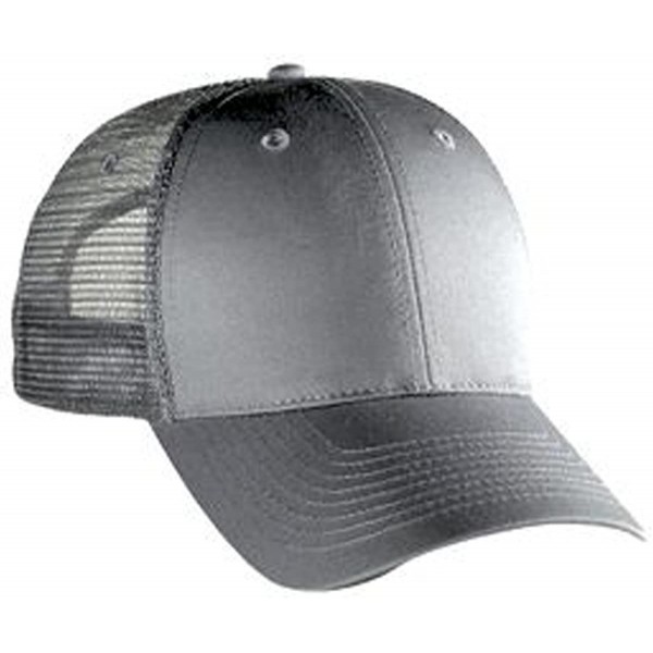 Baseball Caps Cotton Twill Low Profile Style Mesh Back Caps - Gray - CL17YE9RGOO $13.47