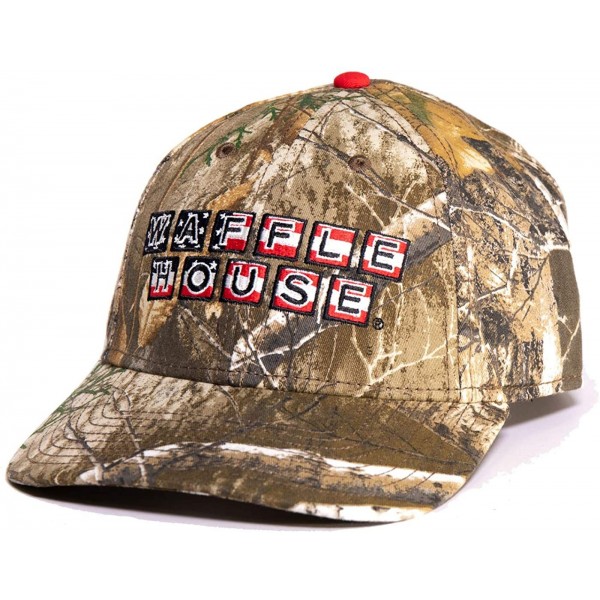 Baseball Caps Waffle House Camo Hats - Xtra Color Camo Visors - Adjustable Backing Camo Baseball Hats - Edge - C118WM7GRHI $1...
