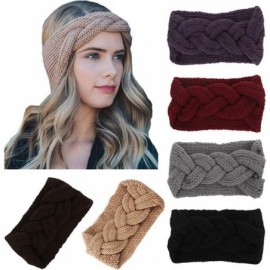 Cold Weather Headbands Womens Winter Knitted Headband Soft Crochet Knotting Hair Band Turban Headwrap Hat Cap - C018Z50YU5U $...