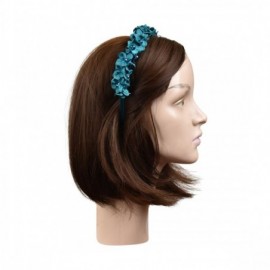 Headbands Small Flowers Full Wreath Headband - Turquoise - Turquoise - CW185EKYKE0 $9.37