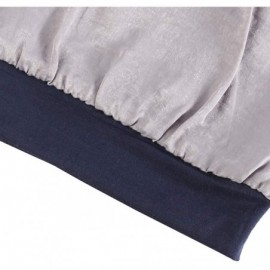 Skullies & Beanies Satin Silk Lined Sleep Cap - Beanie Slap Hat-Amazing Soft Chome Cap - Dark Blue - CW18QQ3C3CY $11.85