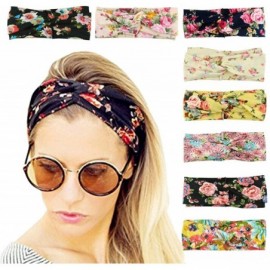 Headbands 8 Pack Women's Headbands Headwraps Hair Bands Bows Hair Accessories - ZA 8 Pack Printed B - CB18HGKR0SG $14.76