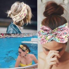 Headbands 8 Pack Women's Headbands Headwraps Hair Bands Bows Hair Accessories - ZA 8 Pack Printed B - CB18HGKR0SG $14.76