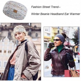Cold Weather Headbands Womens Winter Warm Beanie Headband Skiing Cable Knit Cap Ear Warmer Headbands - A-white - CL18LZLX9G9 ...