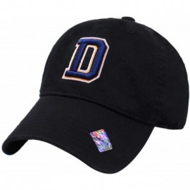 Baseball Caps Football City 3D Initial Letter Polo Style Baseball Cap Black Low Profile Sports Team Game - Denver - CY189WII5...