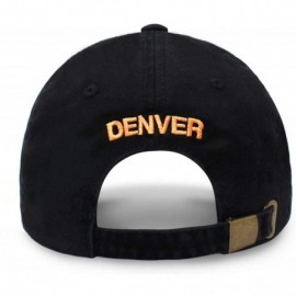Baseball Caps Football City 3D Initial Letter Polo Style Baseball Cap Black Low Profile Sports Team Game - Denver - CY189WII5...