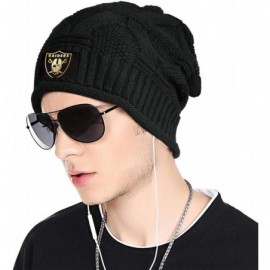 Skullies & Beanies Trendy Winter Warm Beanies Hats for Mens Women's Chunky Soft Stretch Knit Beanie Sports Knit Cap - Black-2...