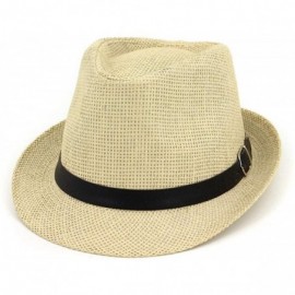 Sun Hats Jazz Hat 2019 Male Female Couple Straw Hat Outdoor Travel Husk Solid Colour Fashion Sunshade Sun Hat - CI18USCR56T $...