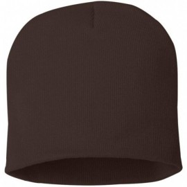 Skullies & Beanies 8' Knit Beanie- Brown- One Size - CB1180CV5BZ $8.36