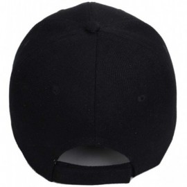 Baseball Caps Women Men Baseball Cap Letter Embroidered Casual Adjustable Sun Hat Baseball Caps - Black - C418UWSU098 $12.41