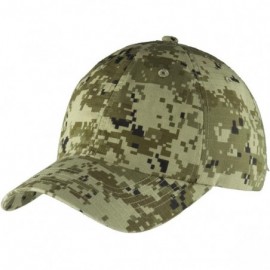 Baseball Caps C925 Digital Ripstop Camouflage Cap - Green Camouflage - CL12BX2LBIZ $11.00