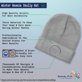 Skullies & Beanies Custom Beanie for Men & Women Polar Bear A Embroidery Acrylic Skull Cap Hat - Light Grey - CT18ZS3RAA5 $19.72