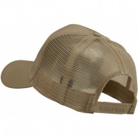 Baseball Caps Texas State Flag Patched Mesh Cap - Khaki - CN11TX7GQO7 $19.34