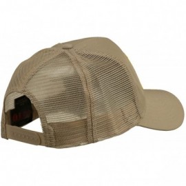 Baseball Caps Texas State Flag Patched Mesh Cap - Khaki - CN11TX7GQO7 $19.34