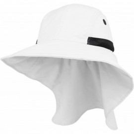 Baseball Caps Women's Large Bill Cap with Flap - White - C811LV4H5QD $18.76