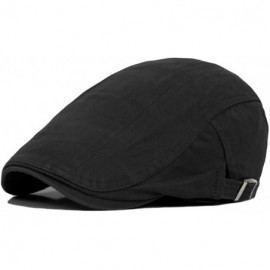 Newsboy Caps 2 Pack Men's Cotton Flat Cap Ivy Gatsby Newsboy Hat - A - CQ1833TTESY $17.33