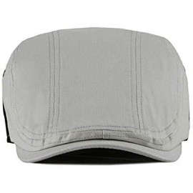 Newsboy Caps 2 Pack Men's Cotton Flat Cap Ivy Gatsby Newsboy Hat - A - CQ1833TTESY $32.40