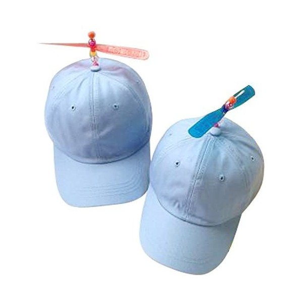 Baseball Caps Adult And Child Both Size Funny Baseball Style Multicolor Optional Propeller Hat - Blue - C0186S4RHG7 $12.76