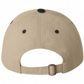 Baseball Caps Sportsman 9610 - Heavy Brushed Twill Cap - Khaki/ Black - CH1180CSEQ9 $10.30