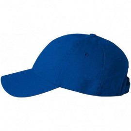 Baseball Caps Bio-Washed Unstructured Cotton Adjustable Low Profile Strapback Cap - Royal - CI12EXQQ15B $9.80