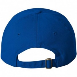 Baseball Caps Bio-Washed Unstructured Cotton Adjustable Low Profile Strapback Cap - Royal - CI12EXQQ15B $9.80